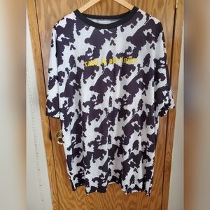 Cow Print T-Shirt Dress